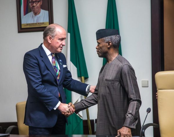 Osinbajo with Lord Mayor of the City of London, Alderman Charlse Bowman