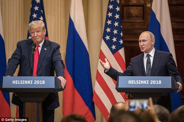 The joint press conference that followed Trump and Putin's meeting in Helsinki, Finland.