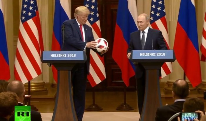 Trump and Putin, US lawmakers say Trump’s uncritical comments border on treason