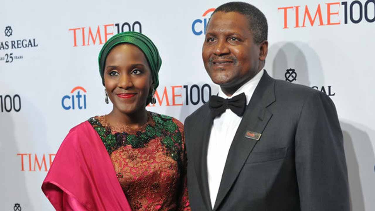 Halima and her billionaire father, Dangote