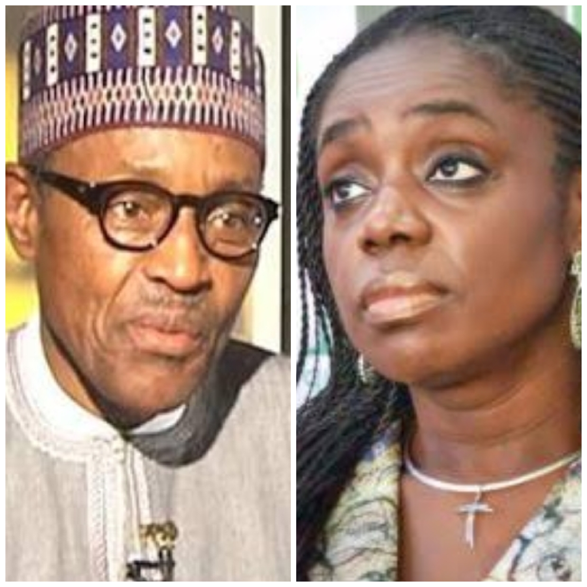 President Buhari and Mrs Kemi Adeosun