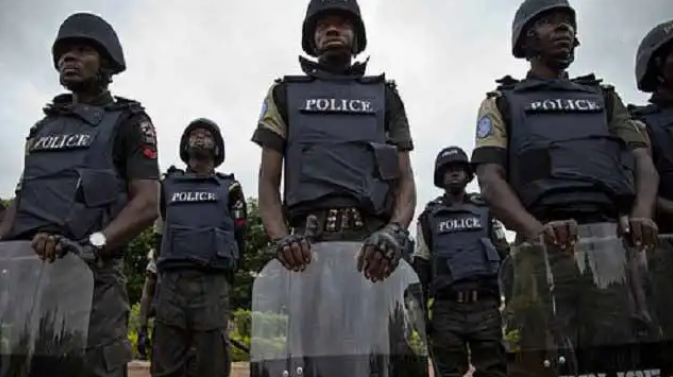 File photo of Nigerian policemen