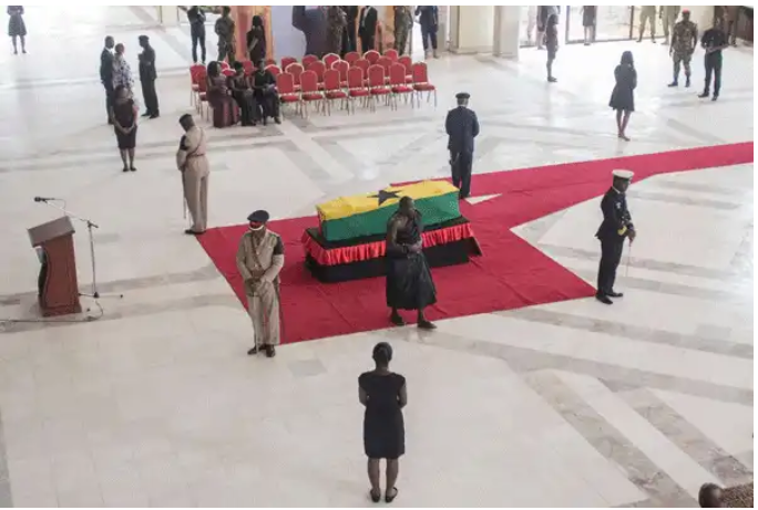 A ceremony in honour of Anan in Ghana