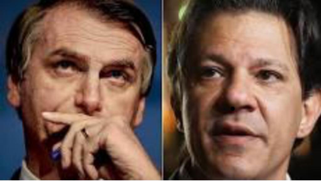 Presidential aspirants, Jair Bolsonaro and Fernando Haddad