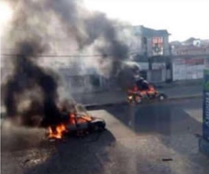 Scene of the violence in Kaduna today