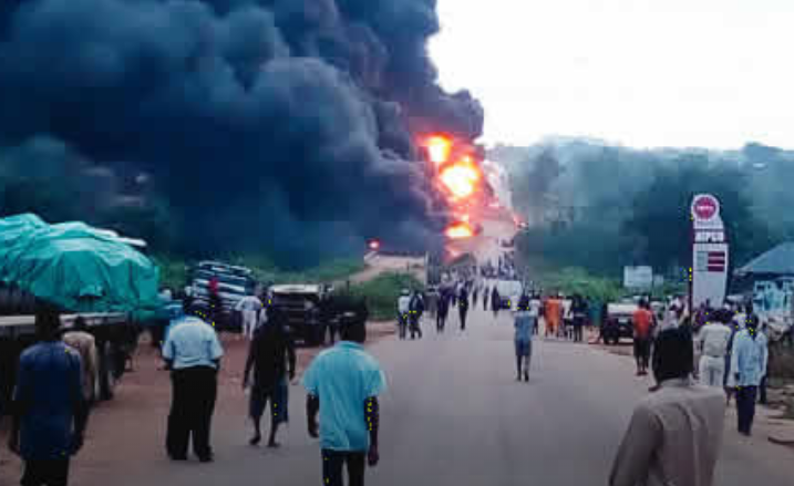 One of the scenes of the violence in Kaduna