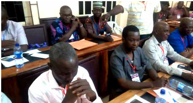 ASUU members at its National Executive Council meeting held at the Federal University of Technology, Akure in Ondo State, yesterday.