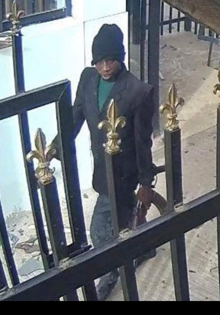 Michael Adikwu clearly caught on the CCTV of one of the banks that were attacked