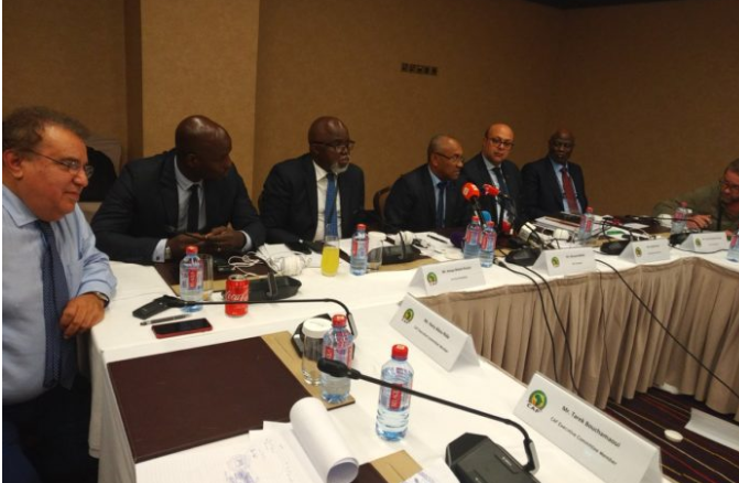 CAF Executive Committee at the meeting in Accra