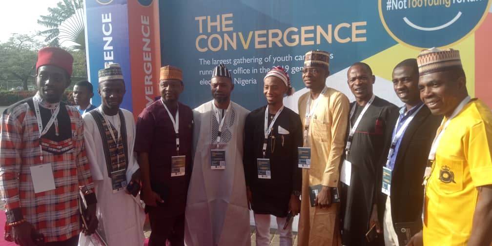 Members of Coalition of Young Candidates of the Federal Republic of Nigeria (CYCFGN) in a group photograph after their conference