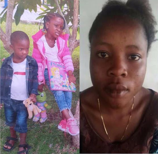 The rescued kids and the suspect, Busayo