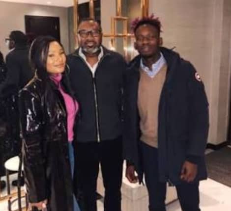 Temi Otedola, Femi Otedola and Mr Eazi.