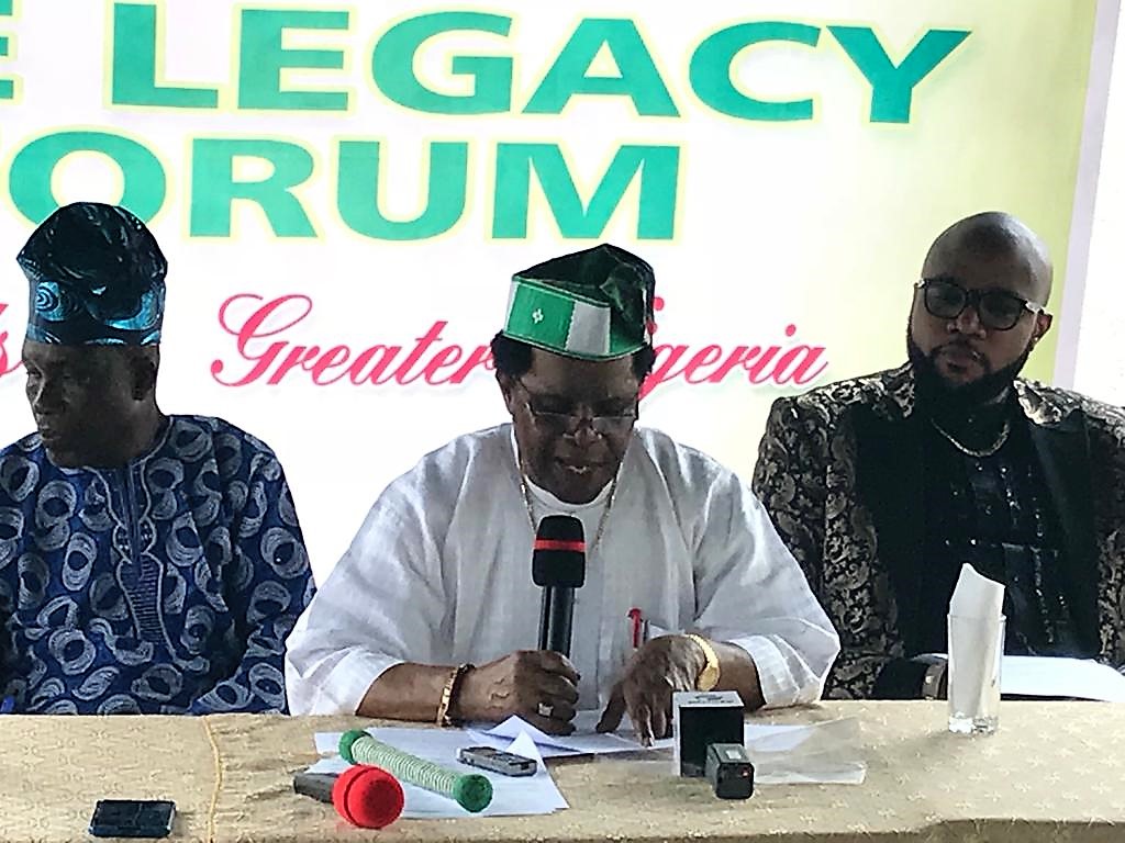 General Oluyemi Bajowa and other officials of Legacy Forum at the seminar held in Ikeja-GRA, Lagos