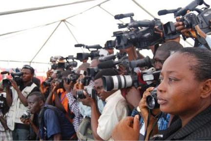 Journalists on duty