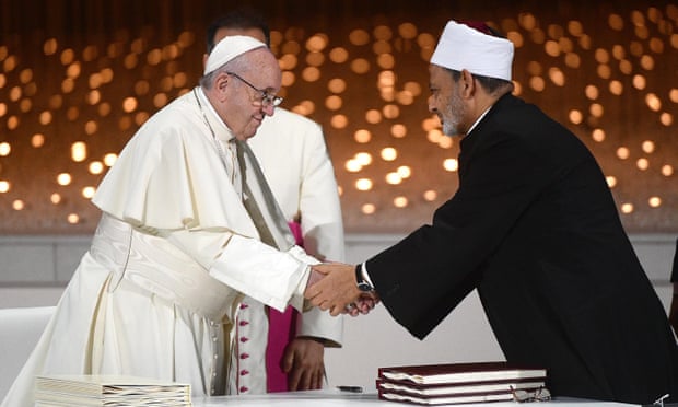 Pope and grand imam sign historic pledge of fraternity in UAE