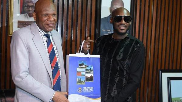 2Face Idibia delivering a public lecture at the School of Music, Obafemi Awolowo University on Wednesday, Photo, Scriptorial PR