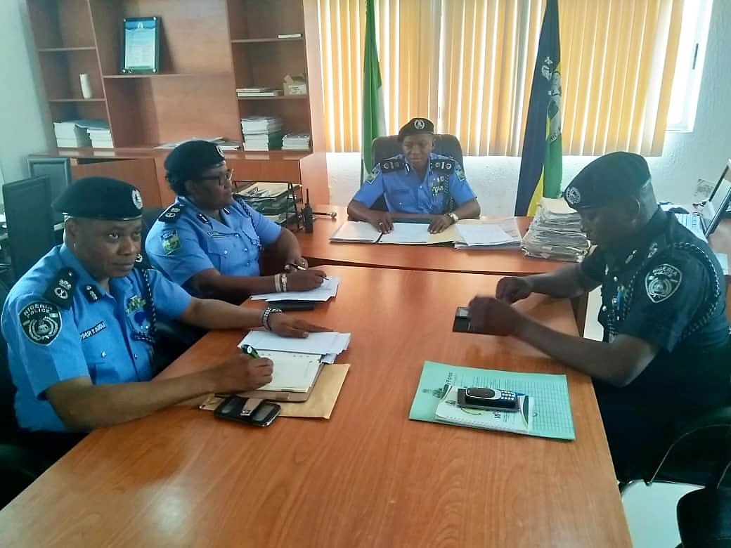 AIG Oyebade holding strategic meeting with the 3 Command CPs in Zone XI