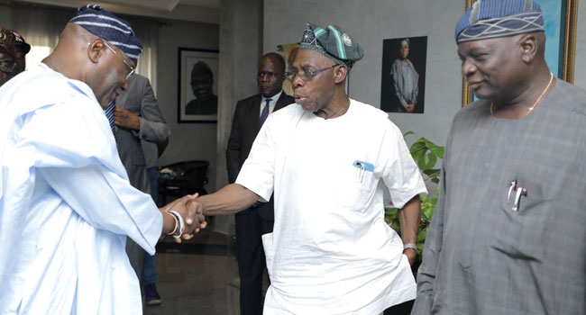 Atiku, Obasanjo and Olagunsoye Oyinlola