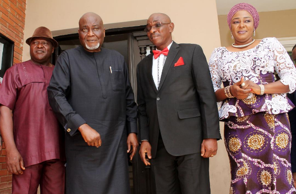 From Left: Barrister (CSP) Paddy Ogon(member), Prof Charles Dokubo, Special Adviser to the President on Niger Delta and coordinator of the Presidential Amnesty Programme, Brig-Gen. S.A Songonuga(rtd), Chairman, Special Investigative Panel to Probe the Invasion and Looting of the Presidential Amnesty Programme’s Vocational Training Centre in Kaiama, Bayesla State, and Mrs Ene Cynthia(member) at constitution of the 6 person Special Panel at the Amnesty office in Abuja, on March, 4, 2019.