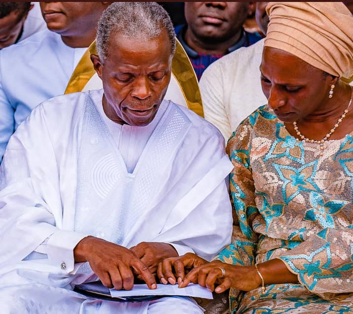 Osinbajo and his wife at the event