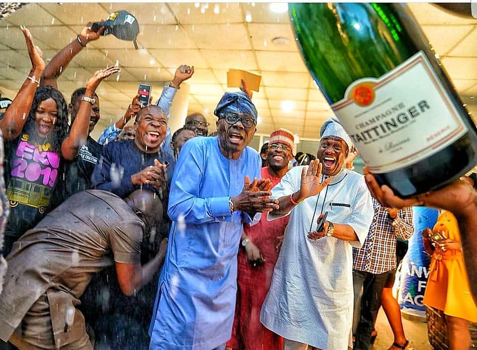 Sanwo-Olu celebrates