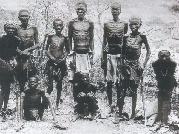 Survivors of the Herero genocide over a century ago in Namibia