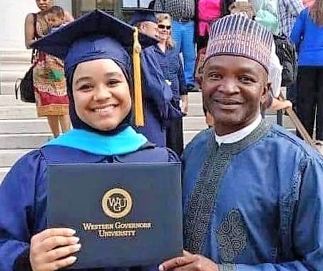 Abubakar and daughter, Yasmin