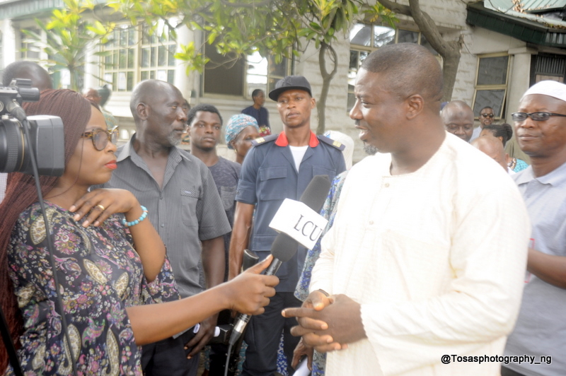 Dr Ayoade speaking at the 'O' Larry Cares event