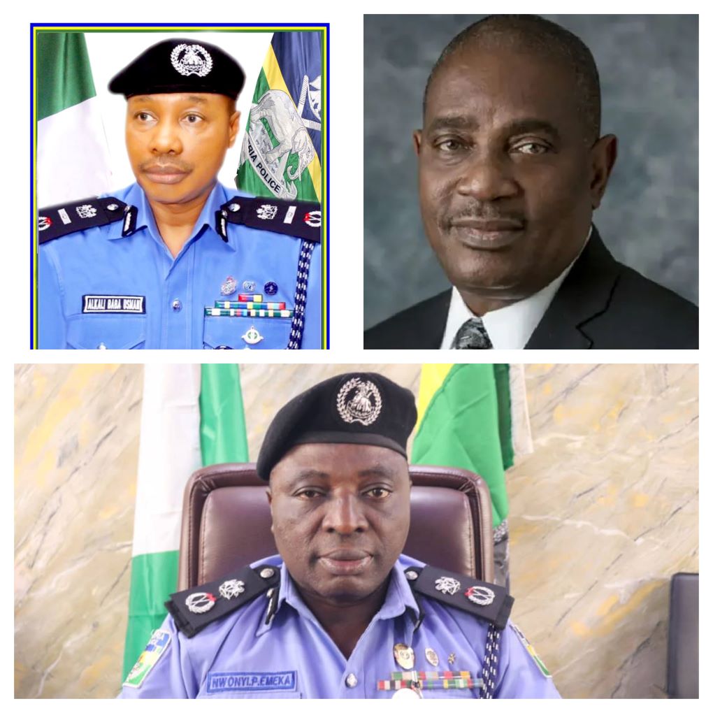 Clockwise: IGP Alkali Baba, Dr Solomon Arase, and CP Nwony Emeka