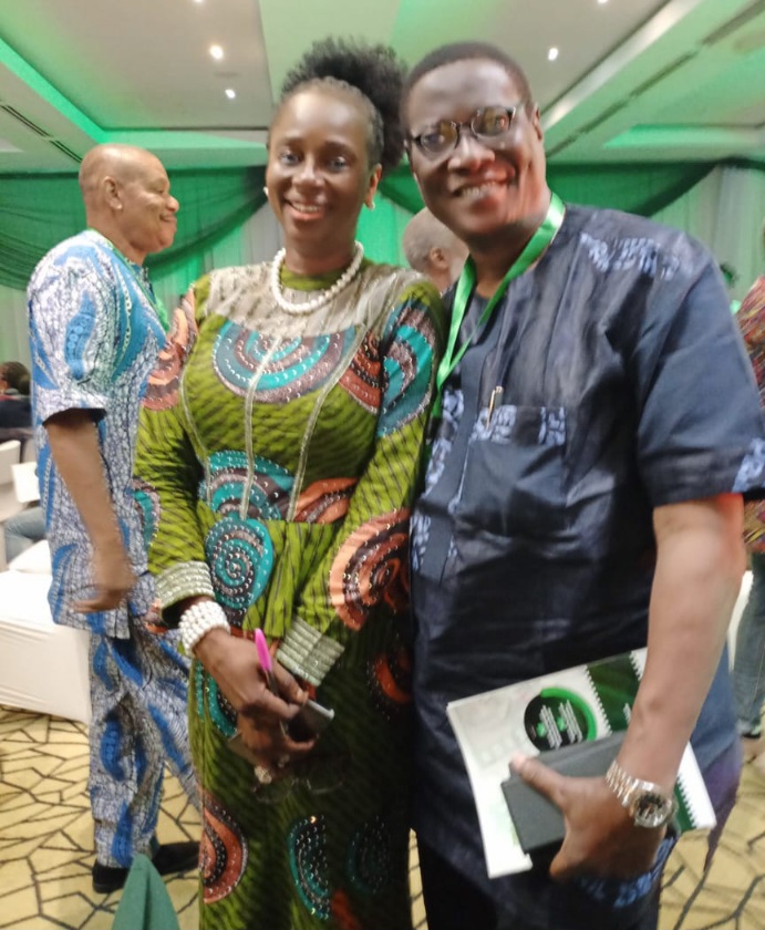 ANTP President, right, with a Director of NFVCB, Mrs Bola Athar.