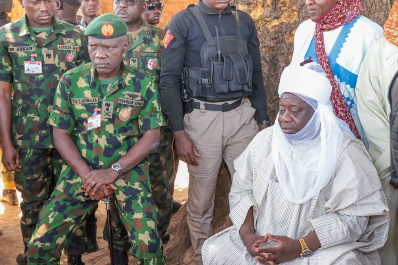 Army Chief, Major General Taoreed Lagbaja Visits Tudun Biri after drone attack.