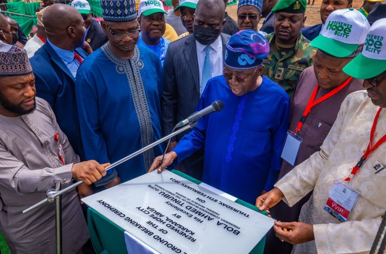 Tinubu Launches Construction of 3,112 Housing-Unit Renewed Hope City in Abuja